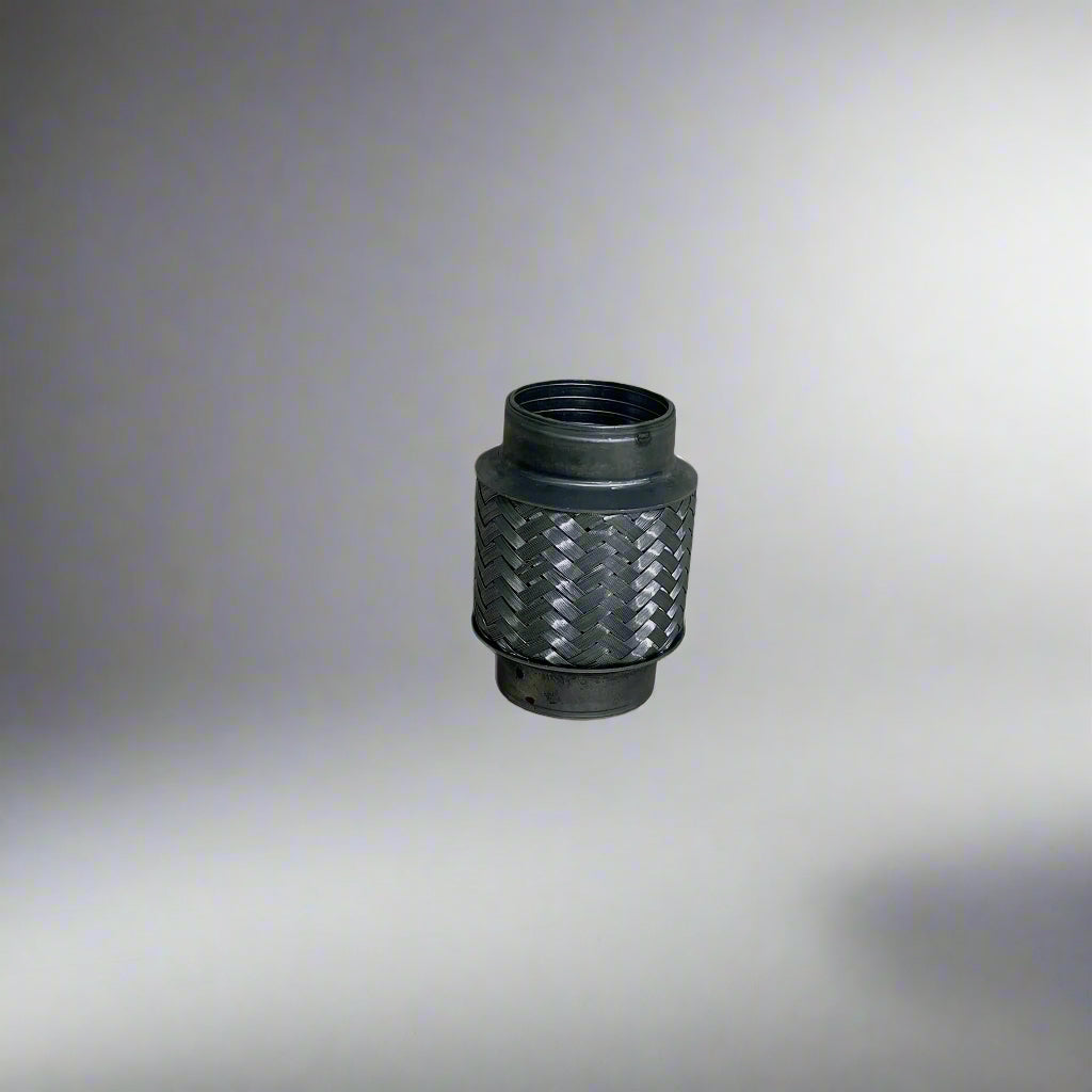 Stainless steel flexi pipe designed for exhaust systems, featuring a flexible and durable construction for improved fit and vibration reduction