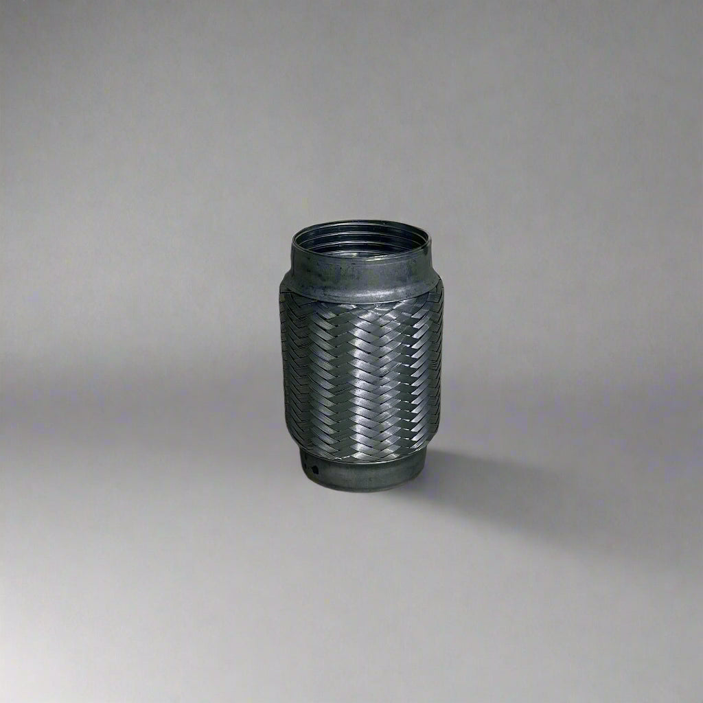 Flexible exhaust pipe made from high-grade stainless steel, ideal for automotive exhaust systems.