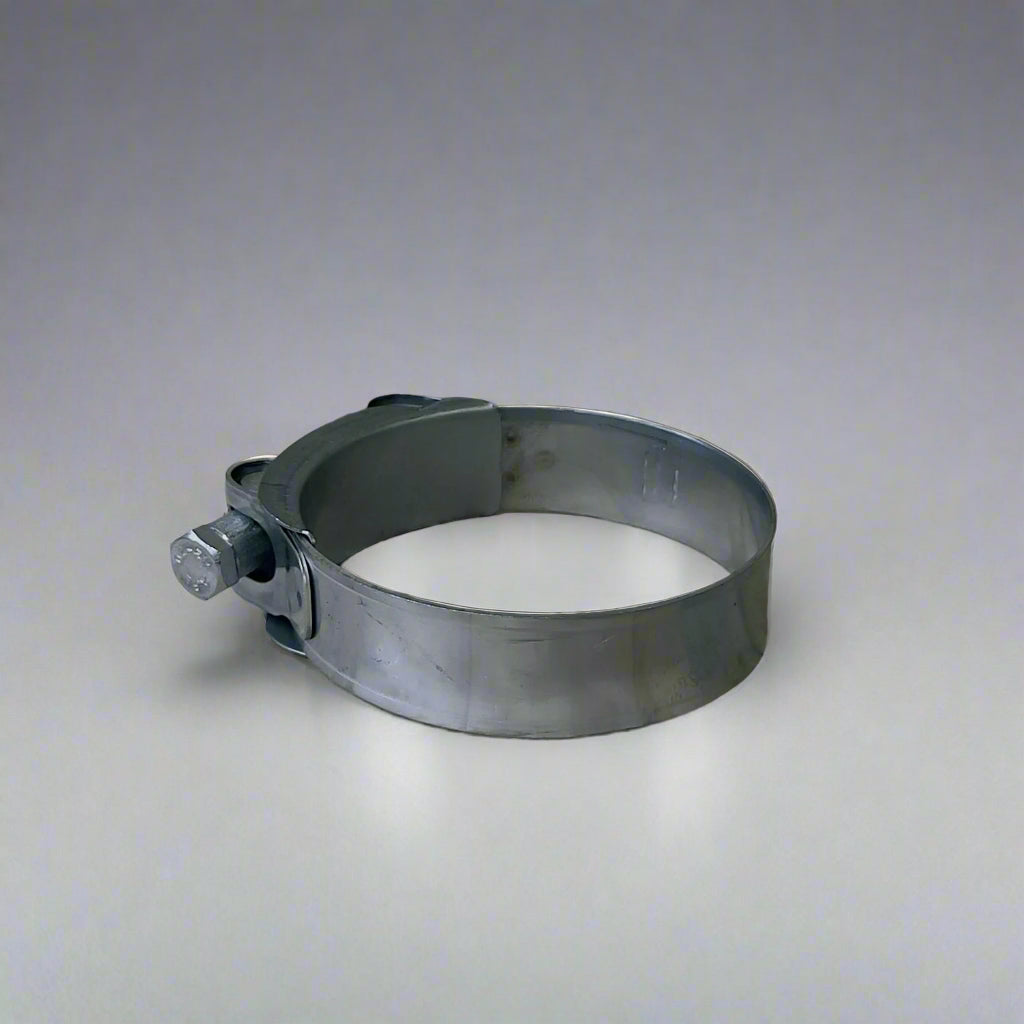 Heavy Duty Bolt & Barrel Clamp for secure, leak-free connections in custom exhaust systems, designed for high-performance and durability