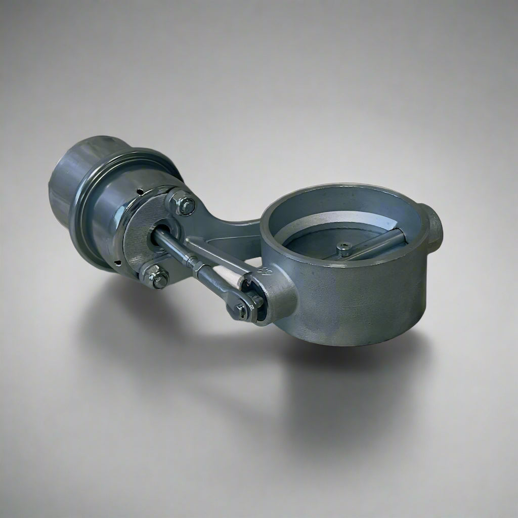 Vacuum valve for exhaust systems, designed for precise control of exhaust flow and performance.