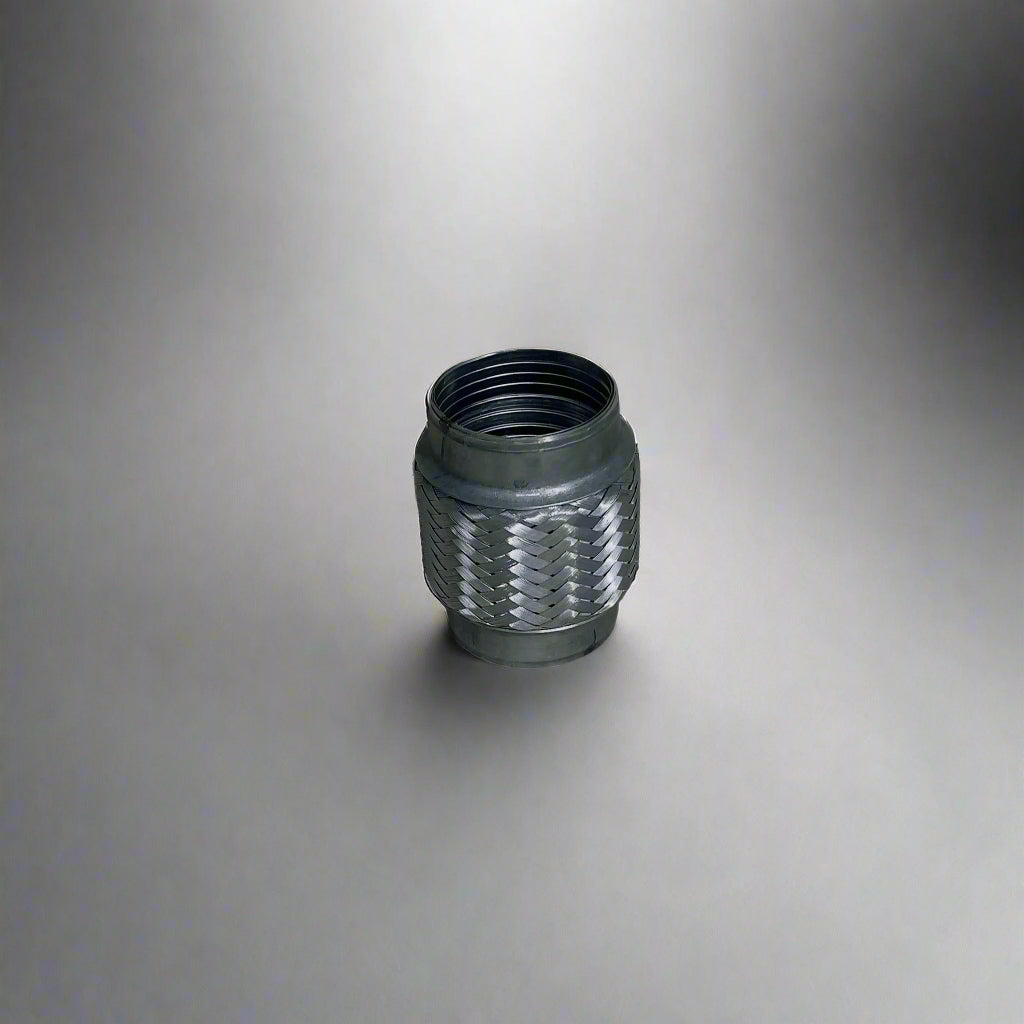 Flexible exhaust pipe made from high-grade stainless steel, ideal for automotive exhaust systems.