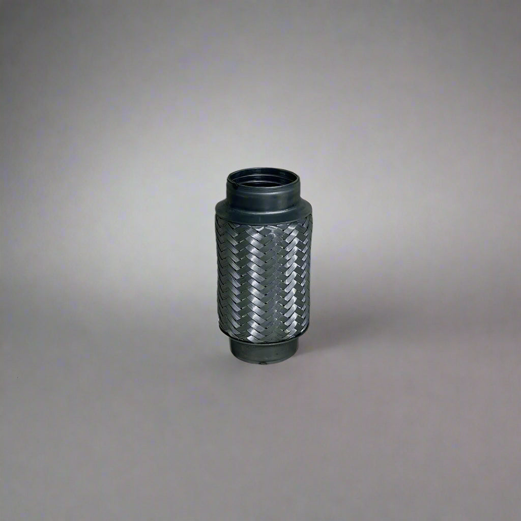 Flexible exhaust pipe made from high-grade stainless steel, ideal for automotive exhaust systems.