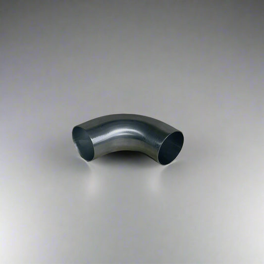 Stainless steel exhaust bends for custom systems, providing durable and precise angles for optimal exhaust flow.
