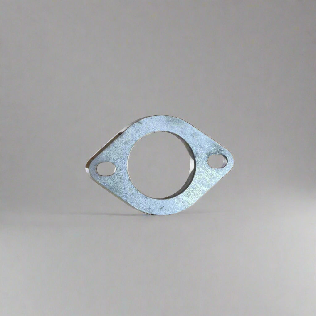 Stainless steel flange for exhaust hanger fabrication and custom supports